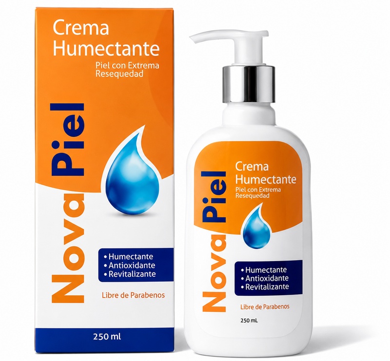 NovaPiel Crema para Piel Seca y Reseca — Manos, Codos y Talones